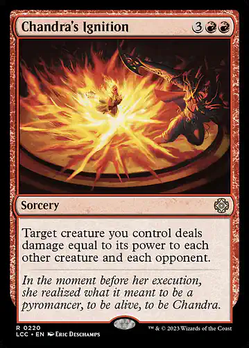 Chandra's Ignition - lcc Spoiler