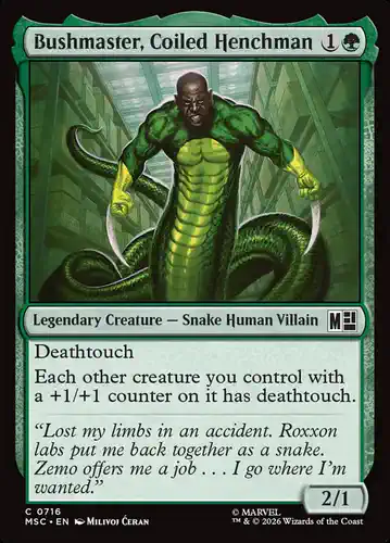 Bushmaster, Coiled Henchman - msc Spoiler