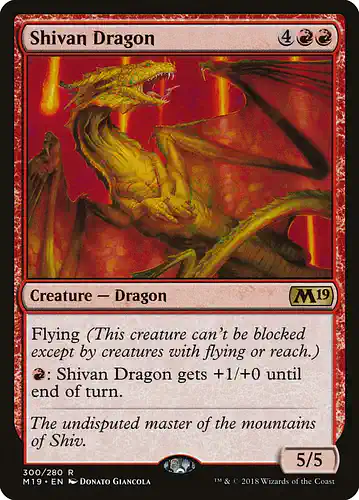 Shivan Dragon - m19 Spoiler