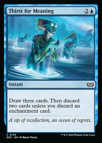 Thirst for Meaning - dsc Spoiler