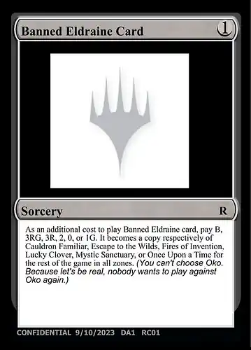 Banned Eldraine Card - unk Spoiler