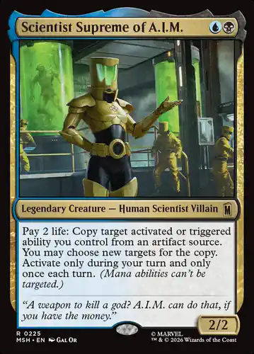 Scientist Supreme of A.I.M. - msh Spoiler