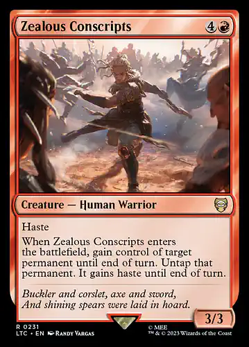 Zealous Conscripts - ltc Spoiler