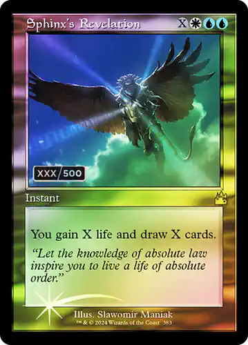 Sphinx's Revelation - rvr Spoiler
