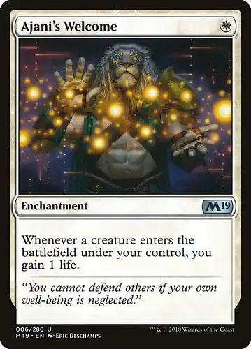 Ajani's Welcome - m19 Spoiler