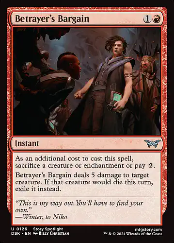 Betrayer's Bargain - dsk Spoiler