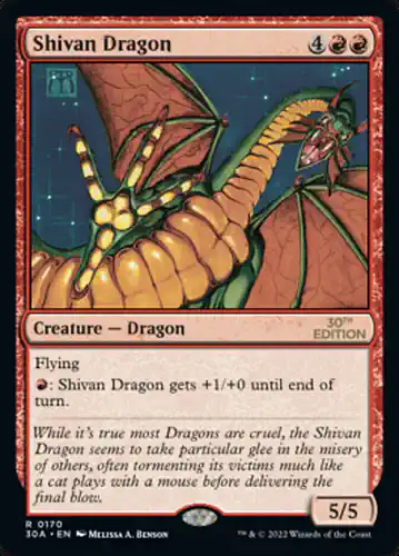 Shivan Dragon - 30a Spoiler