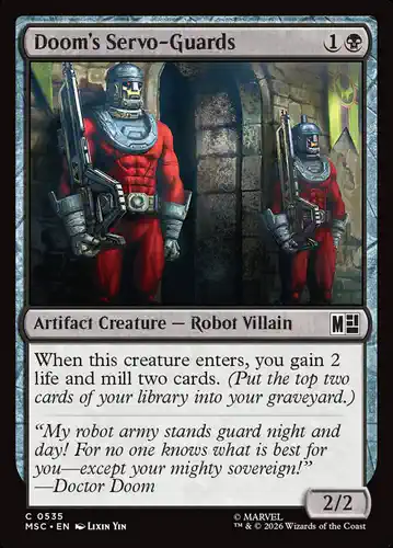 Doom's Servo-Guards - msc Spoiler