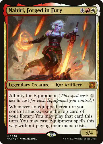 Nahiri, Forged in Fury - mat Spoiler