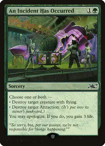 An Incident Has Occurred - unf Spoiler