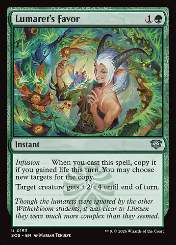 Lumaret's Favor - sos Spoiler