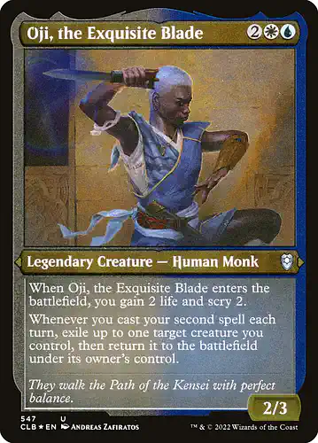Oji, the Exquisite Blade - clb Spoiler