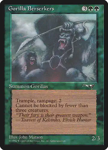 Gorilla Berserkers - all Spoiler