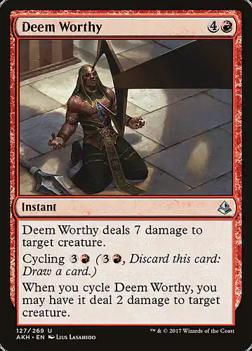 Deem Worthy - akh Spoiler