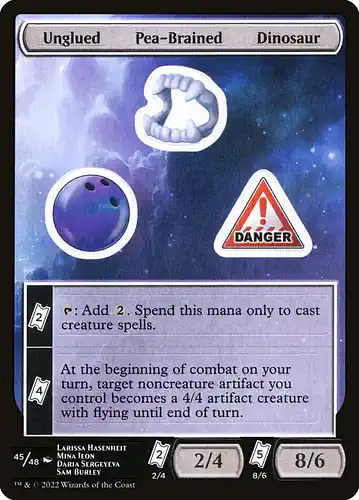 Unglued Pea-Brained Dinosaur - unf Spoiler