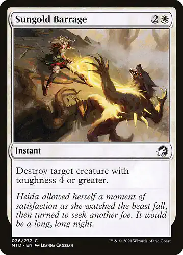 Sungold Barrage - mid Spoiler