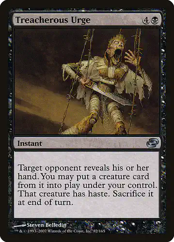 Treacherous Urge - plc Spoiler