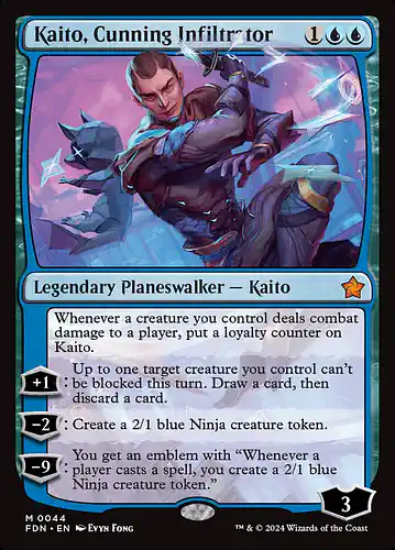 Kaito, Cunning Infiltrator - fdn Spoiler