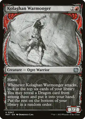 Kolaghan Warmonger - mat Spoiler