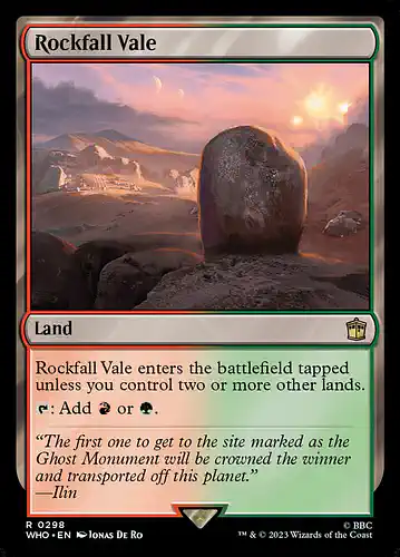 Rockfall Vale - who Spoiler