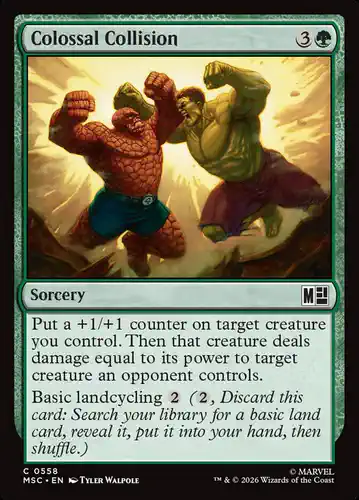 Colossal Collision - msc Spoiler
