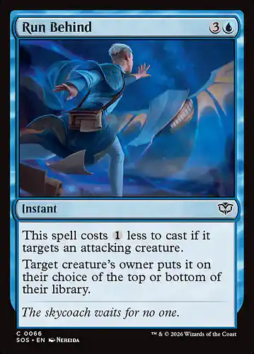 Run Behind - sos Spoiler