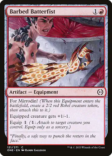 Barbed Batterfist - one Spoiler