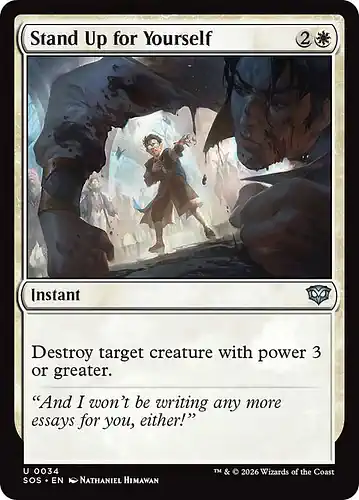 Stand Up for Yourself - sos Spoiler