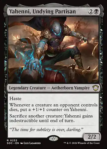 Yahenni, Undying Partisan - soc Spoiler
