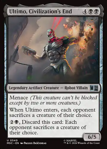 Ultimo, Civilization's End - msc Spoiler