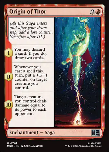 Origin of Thor - msc Spoiler