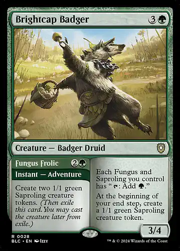 Brightcap Badger - blc Spoiler
