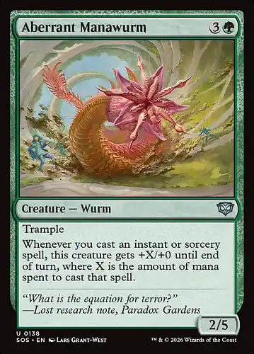 Aberrant Manawurm - sos Spoiler