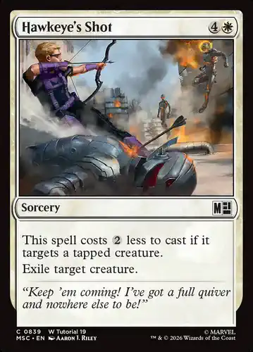 Hawkeye's Shot - msc Spoiler