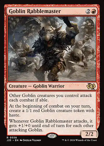 Goblin Rabblemaster - j25 Spoiler