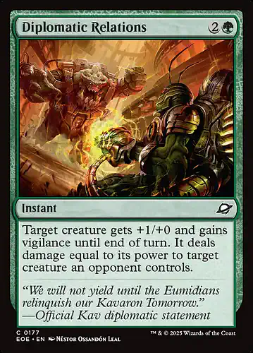 Diplomatic Relations - eoe Spoiler