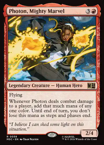 Photon, Mighty Marvel - msc Spoiler