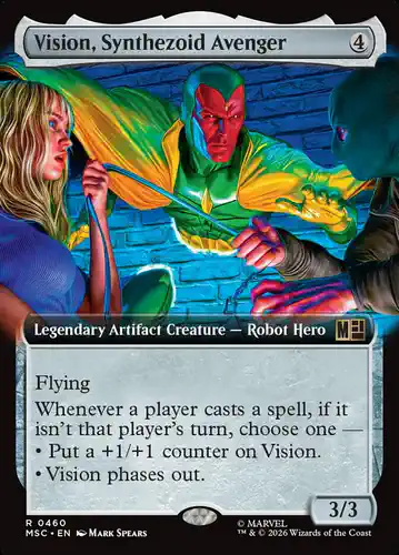 Vision, Synthezoid Avenger - msc Spoiler