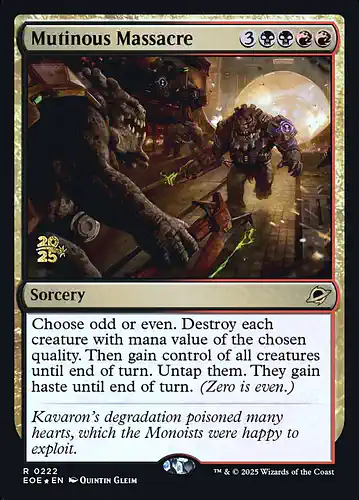Mutinous Massacre - eoe Spoiler