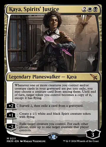Kaya, Spirits' Justice - mkm Spoiler