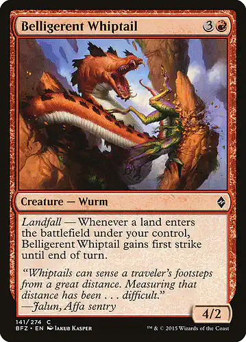 Belligerent Whiptail - bfz Spoiler