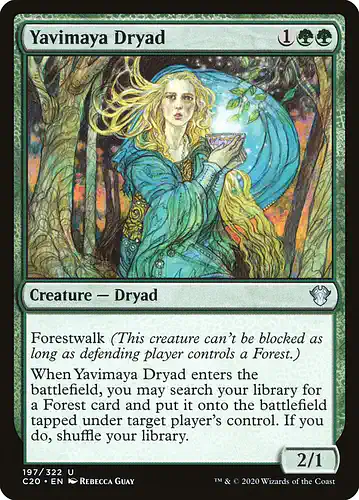 Yavimaya Dryad - c20 Spoiler