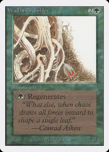 Wall of Brambles - 2ed Spoiler