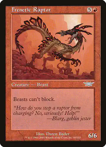 Frenetic Raptor - lgn Spoiler