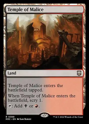 Temple of Malice - m3c Spoiler