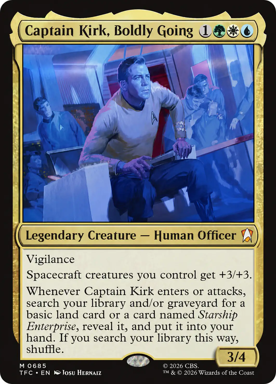 Captain Kirk, Boldly Going
