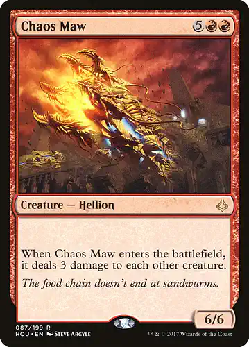 Chaos Maw - hou Spoiler