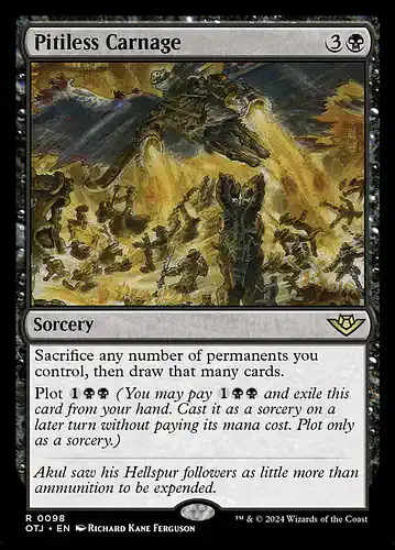 Pitiless Carnage - otj Spoiler