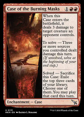 Case of the Burning Masks - mkm Spoiler
