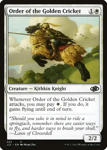 Order of the Golden Cricket - j22 Spoiler